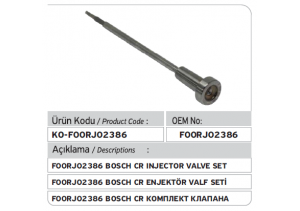 F00RJ02386 Common Rail Valve Set